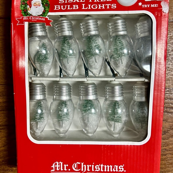 Mr. Christmas • 10 LED Sisel Tree Bulb Lights • New W/Box - Picture 3 of 9